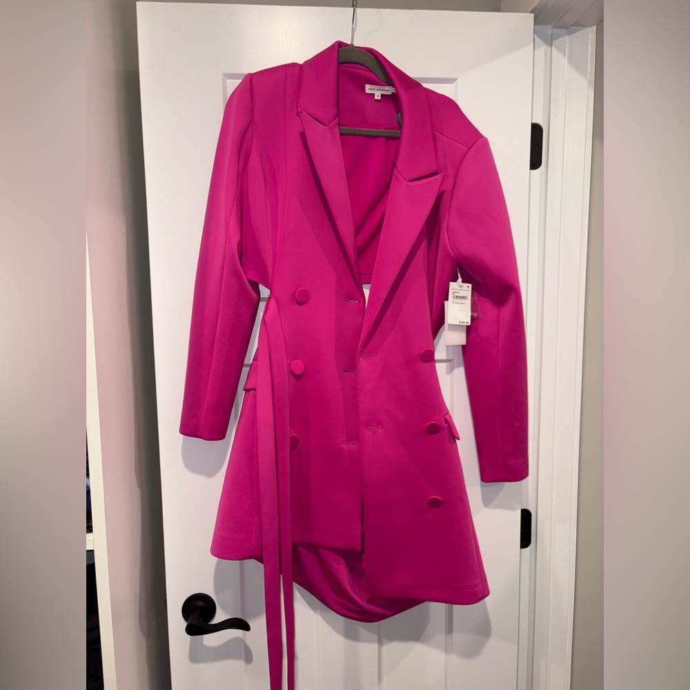 NWT Good American Scuba Blazer Dress